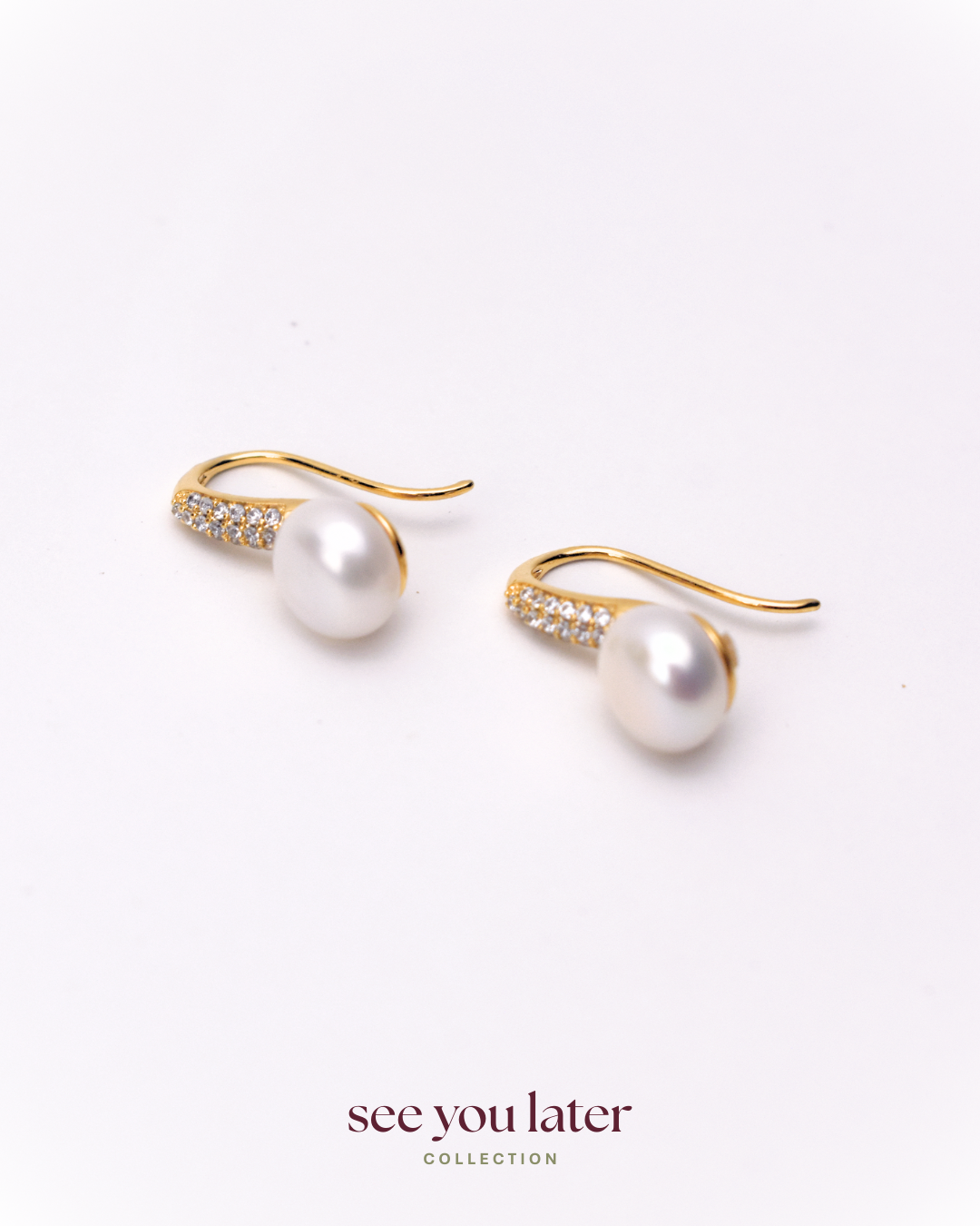 Nova Pearl Hook Earrings