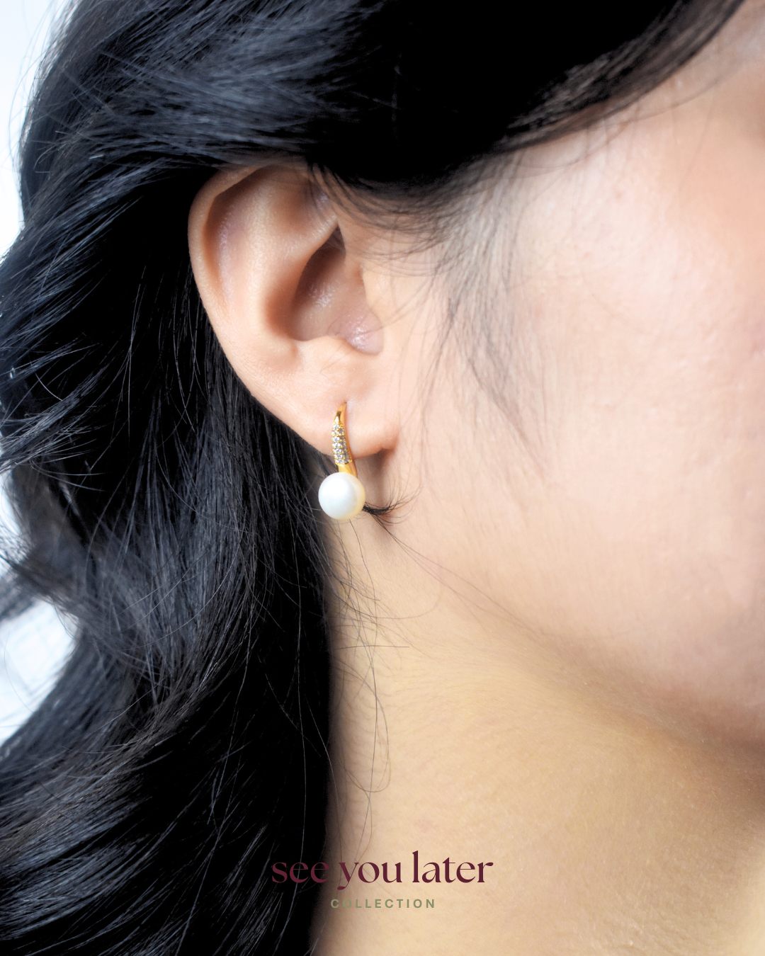 Nova Pearl Hook Earrings